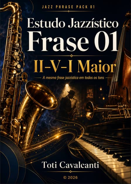 Estudo Jazzístico — Frase 01 — II–V–I Maior